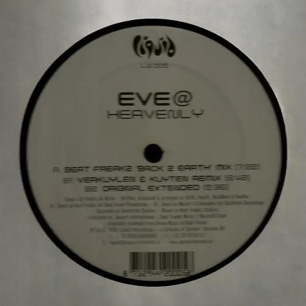 Eve@ - Heavenly, Electronic, Trance, 2000 - Liquid Recordings, Netherlands, Vinyl 1x 12"