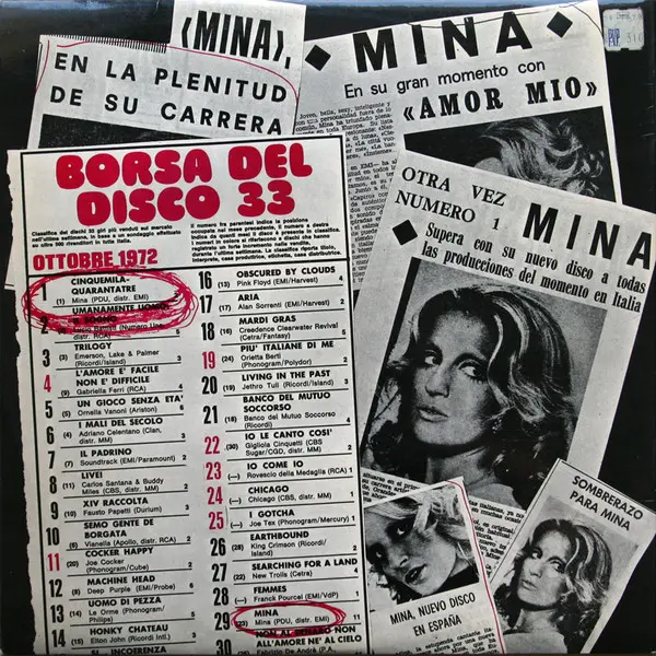 Mina (3) - Cinquemilaquarantatre - 1972 - Ballad - Odeon - Vinyl 1x LP, Album Gatefold