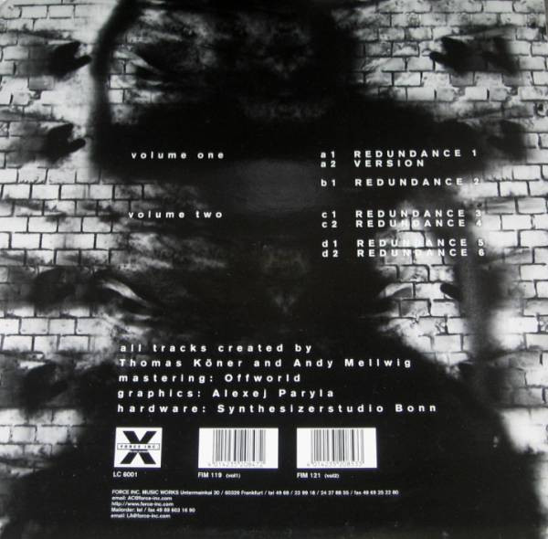 Porter Ricks - Vol 1, Electronic, Abstract, Techno, 1997 - Force Inc. Music Works, Germany, Vinyl 1x 12", 33 ⅓ RPM