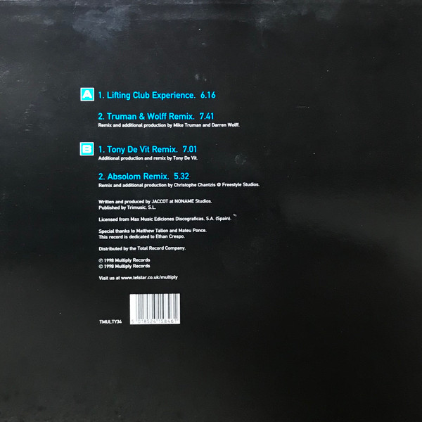 O.R.G.A.N. - To The World, Electronic, House, Trance, 1998 - Multiply Records, UK, Vinyl 1x 12", 33 ⅓ RPM