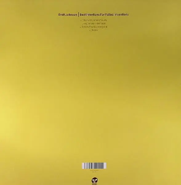 Brett Johnson - Best Intentions For Failed Inventions, Electronic, Deep House, Tech House, 2005 - Classic, UK, Vinyl 1x 12"
