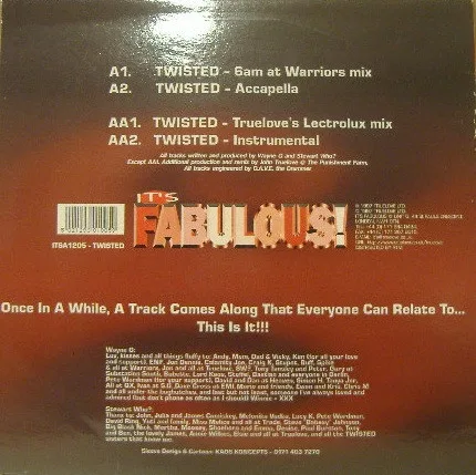 Album cover for Twisted by Wayne G Presents Twisted (10) Featuring Stewart Who?