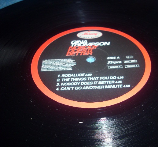 Gina Thompson - Nobody Does It Better, Funk / Soul, Hip Hop, RnB/Swing, 1996 - Mercury Black Vinyl, UK & Europe, Vinyl 2x LP,