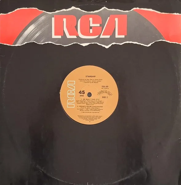 Album cover for We Built This City by Starship (2)