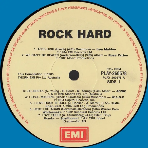 Album cover for Rock Hard by Various