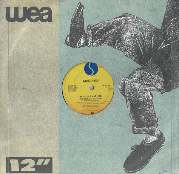 Madonna - Who's That Girl, Electronic, Pop, Synth-pop, 1987 - Sire, UK, Vinyl 1x 12", 45 RPM, Single