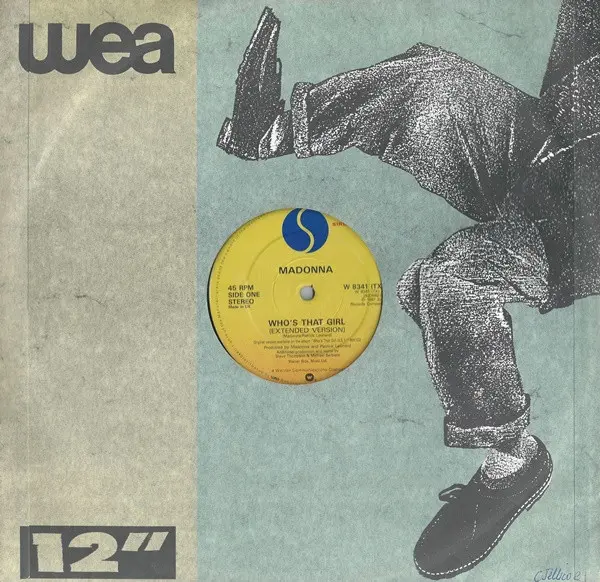 Madonna - Who's That Girl, Electronic, Pop, Synth-pop, 1987 - Sire, UK, Vinyl 1x 12", 45 RPM, Single