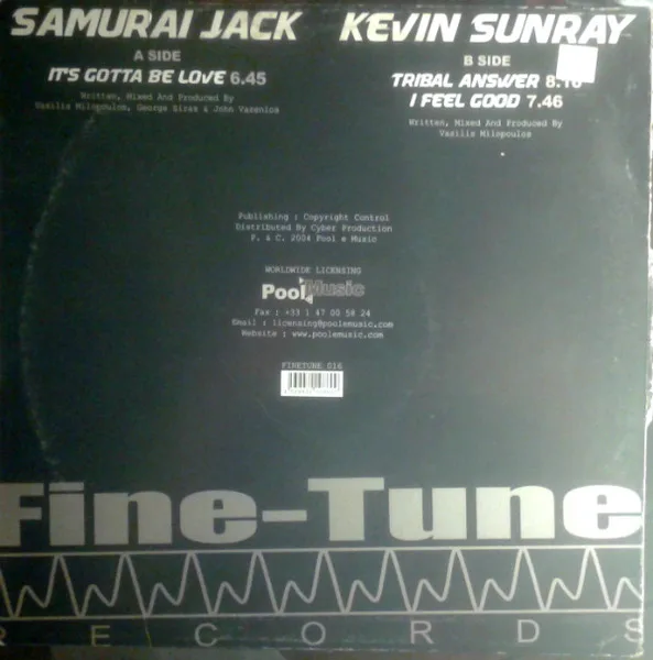 Album cover for It's Gotta Be Love / Tribal Answer / I Feel Good by Samurai Jack / Kevin Sunray