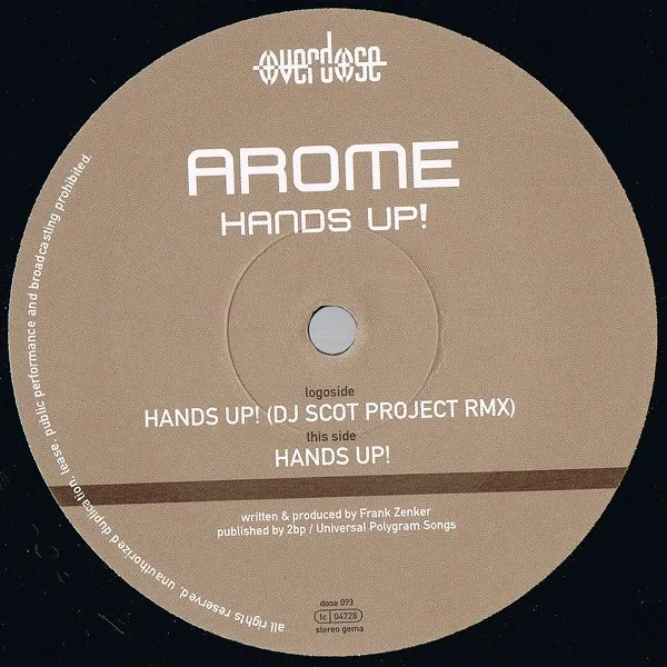 Album cover for Hands Up! by Arome