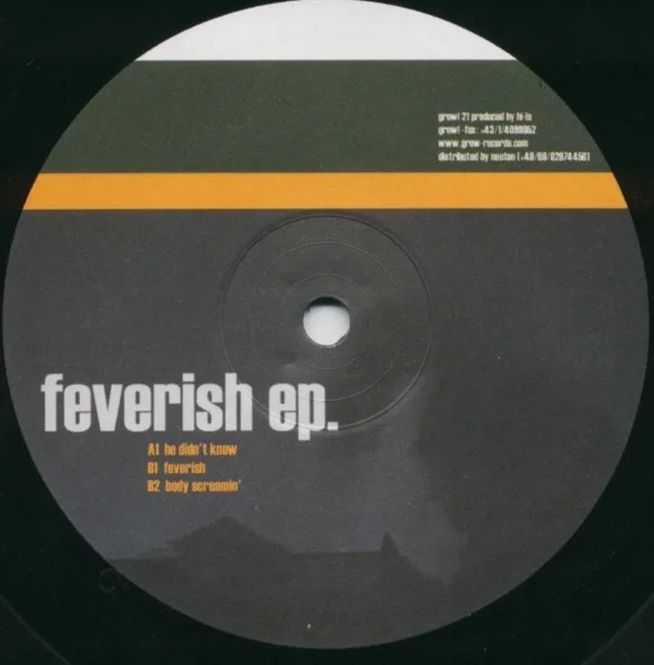 Album cover for Feverish EP. by Hi-Lo
