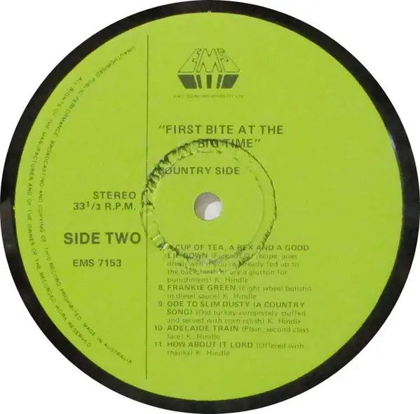 Kevin Hindle & Joey Moore (4) - First Bite At The Big Time, Folk, World, & Country, 1978 - EMS Records, Australia, Vinyl 1x L