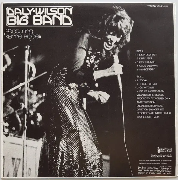 Daly-Wilson Big Band Featuring Kerrie Biddell - The Exciting Daly-Wilson Big Band, Jazz, Big Band, Jazz-Funk, 1972 - Festival