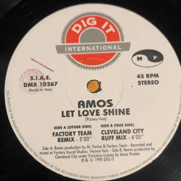 Album cover for Let Love Shine by Amos