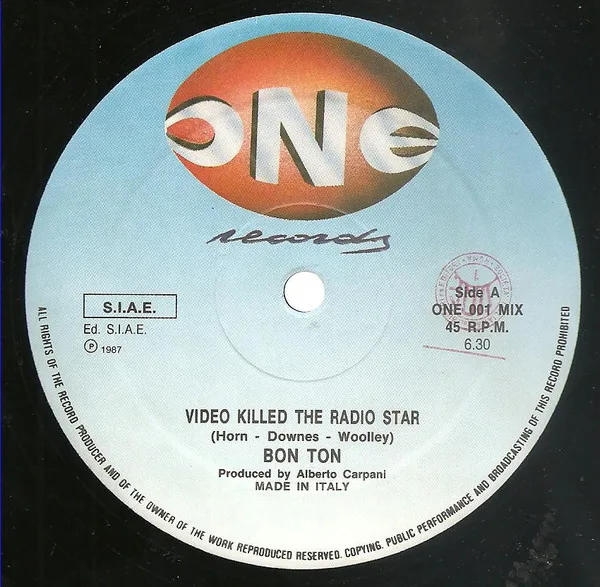 Album cover for Video Killed The Radio Star by Bon Ton