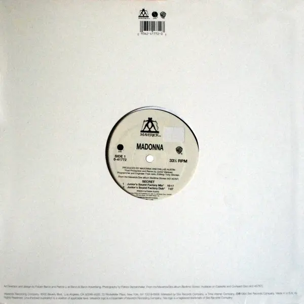 Album cover for Secret by Madonna