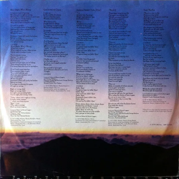 Album cover for Keep The Fire by Kenny Loggins