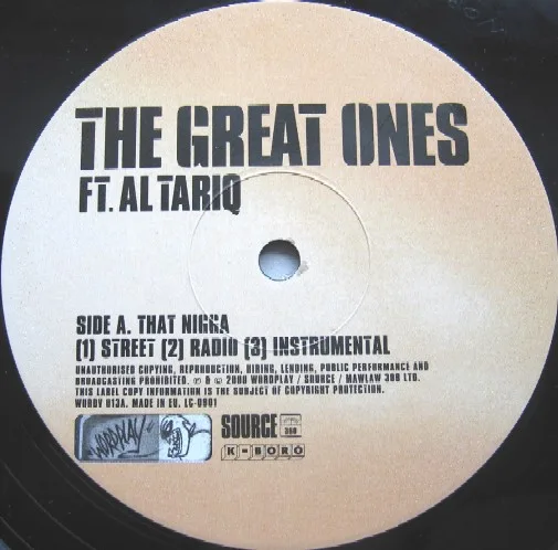 Album cover for That Nigga / No Questions Asked by Great Ones, The Featuring Al' Tariq