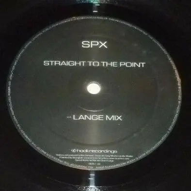 SPX - Straight To The Point, Electronic, Trance, 2000 - Hook Recordings, UK, Vinyl 1x 12", 45 RPM