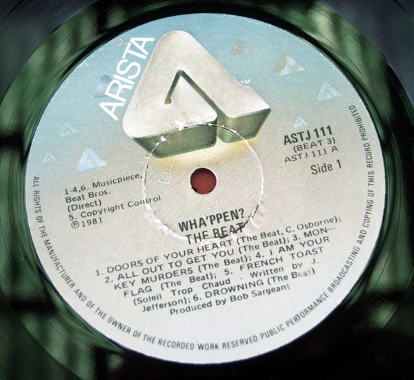 Beat (2), The - Wha'ppen?, Rock, Ska, 1981 - Go-Feet Records, Australia, Vinyl 1x LP, Album