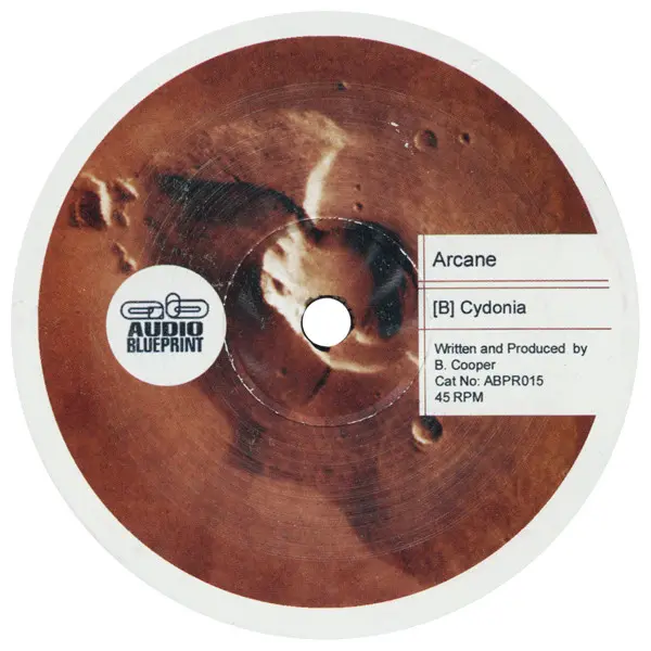 Arkane - Polygon Sea / Cydonia, Electronic, Drum n Bass, 2001 - Audio Blueprint, UK, Vinyl 1x 12", 45 RPM
