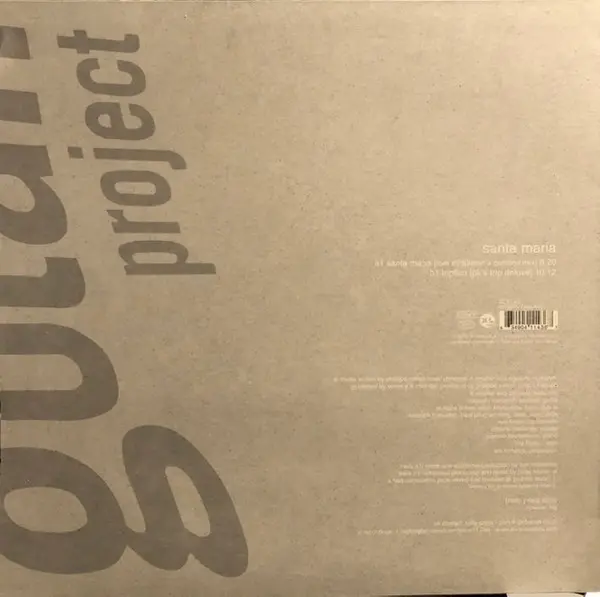 Gotan Project - Santa Maria, Electronic, Deep House, Future Jazz, Latin, 2002 - XL Recordings, UK, Vinyl 1x 12"