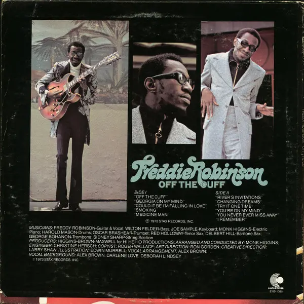 Freddie Robinson - Off The Cuff - 1973 -Modern Electric Blues, Soul-Jazz -Enterprise -Vinyl 1x LP, Album