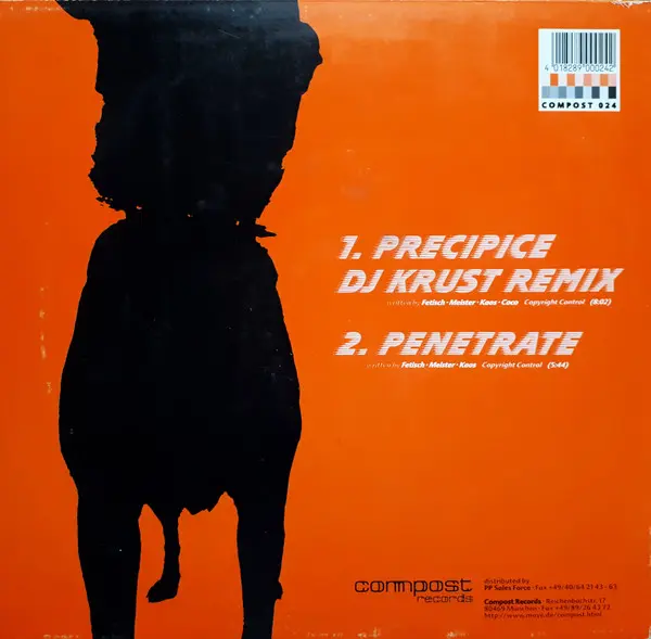 Turntable Terranova - Precipice (DJ Krust Remix), Electronic, Drum n Bass, 1996 - Compost Records, Germany, Vinyl 1x 10", 33 