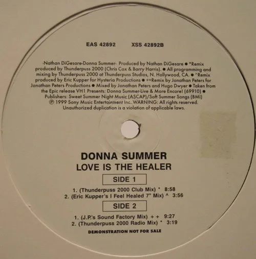 Album cover for Love Is The Healer by Donna Summer