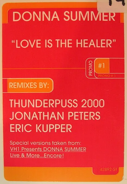 Album cover for Love Is The Healer by Donna Summer