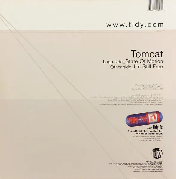 Album cover for State Of Motion / I'm Still Free by Tomcat (2)