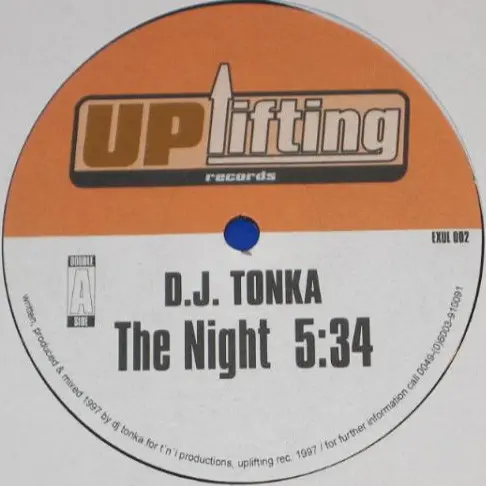 DJ Tonka - The Night / Security, Electronic, Disco, House, 1997 - Uplifting Records, Germany, Vinyl 1x 12", 45 RPM