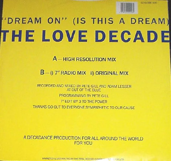 Album cover for Dream On (Is This A Dream) by Love Decade