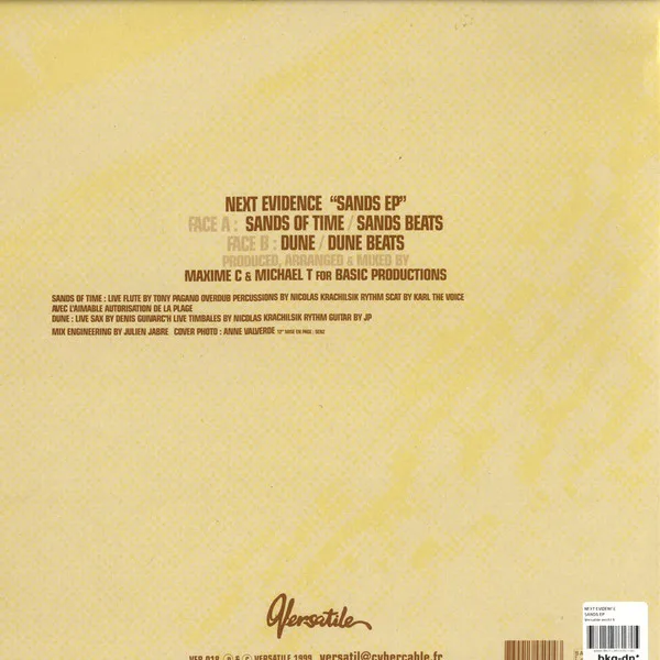 Album cover for Sands EP by Next Evidence