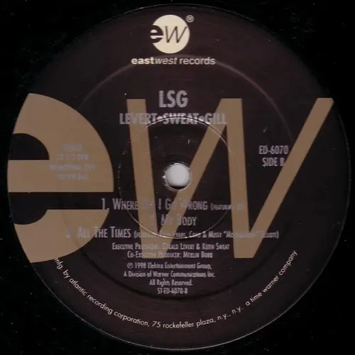 LSG - Levert•Sweat•Gill, Funk / Soul, Hip Hop, Contemporary R&B, 1998 - EastWest, US, Vinyl 2x LP, Album, Promo