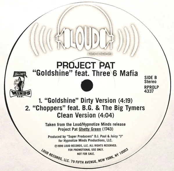 Album cover for Goldshine by Project Pat Feat. Three 6 Mafia