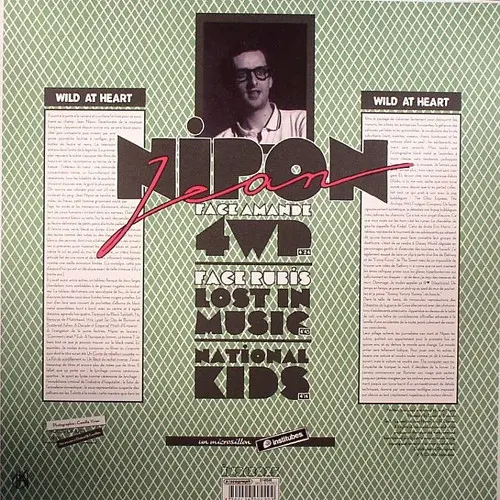 Jean Nipon - Wild At Heart, Electronic, Electro, Ghetto, House, 2008 - Institubes, France, Vinyl 1x 12"