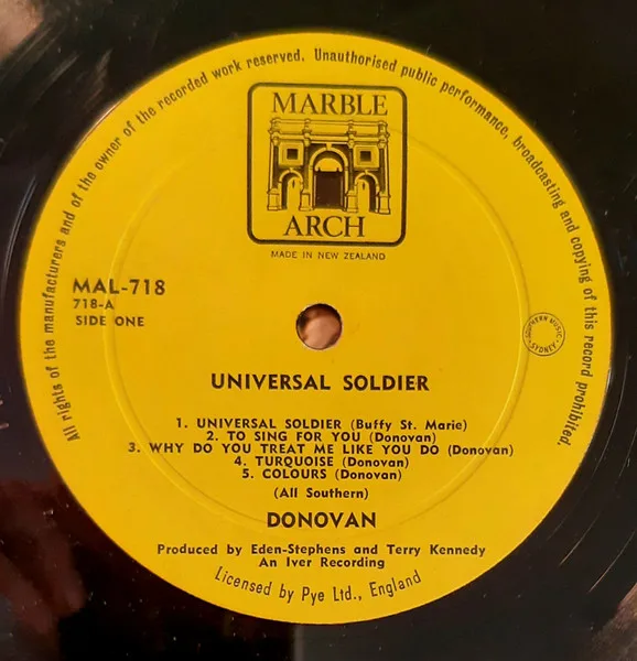 Album cover for Universal Soldier by Donovan