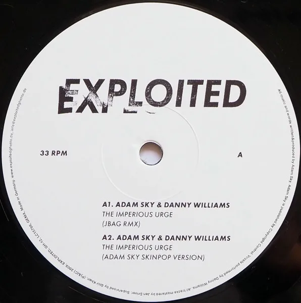 Album cover for The Imperious Urge by Adam Sky & Danny Williams (9)