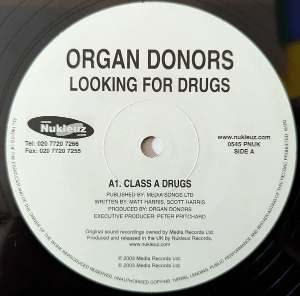Album cover for Looking For Drugs by Organ Donors