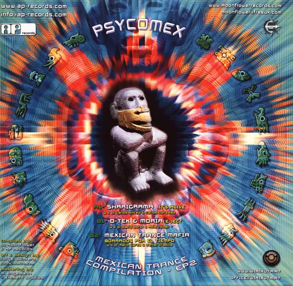 Various - Psycomex (Mexican Trance Compilation - EP2) - 2003 - Psy-Trance - AP Records - Vinyl 1x 12", 33 ⅓ RPM, 45 RPM, EP