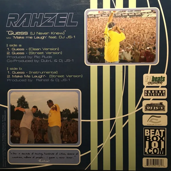 Album cover for Guess (U Never Know)) by Rahzel