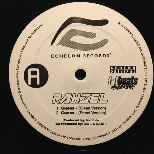 Album cover for Guess (U Never Know)) by Rahzel