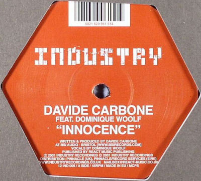 Album cover for Innocence by Davide Carbone Feat. Dominique Woolf