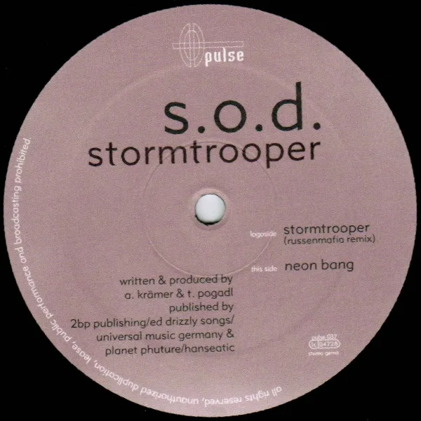 Album cover for Stormtrooper by S.O.D.