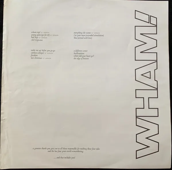 Album cover for The Final by Wham!