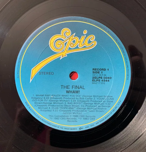 Album cover for The Final by Wham!