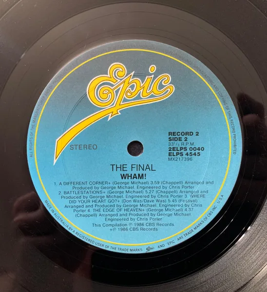 Album cover for The Final by Wham!