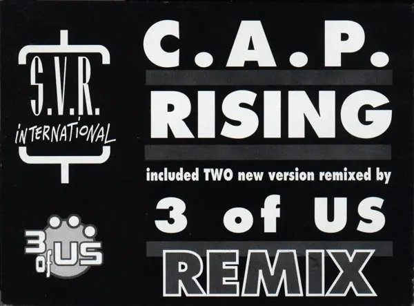 C.A.P. - Rising (Remix), Electronic, House, 1993 - SVR (Seven Valley Records), Italy, Vinyl 1x 12", 33 ⅓ RPM, Stereo