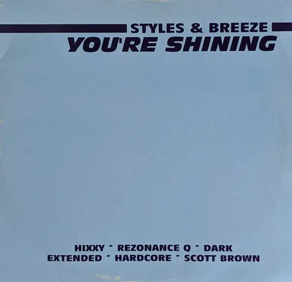 Album cover for You're Shining by Styles & Breeze