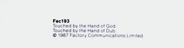 New Order - Touched By The Hand Of God, Electronic, Rock, New Wave, Synth-pop, 1987 - Factory, UK, Vinyl 1x 12", 45 RPM, Sing